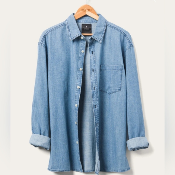 Junk Food Clothing Shirts Junk Food Clothing Randell Denim Twill